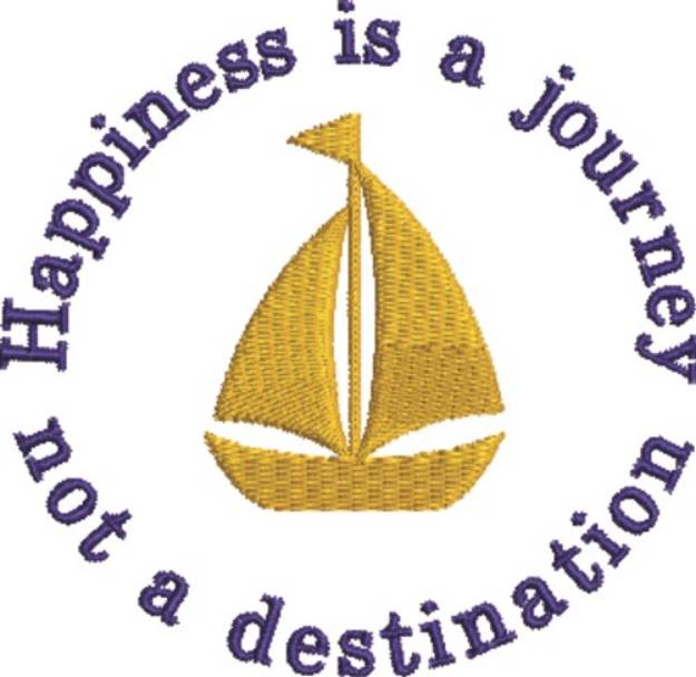 Picture of Happiness Is A Journey Machine Embroidery Design