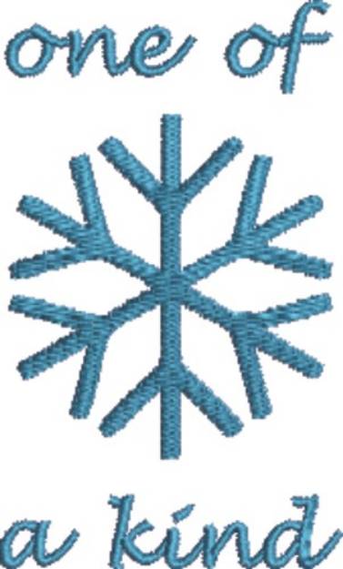 Picture of One Of A Kind Snowflake Machine Embroidery Design