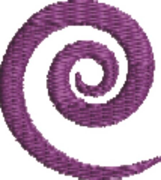 Picture of Purple Swirl Machine Embroidery Design