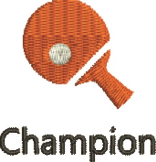 Picture of Table Tennis Champion Machine Embroidery Design