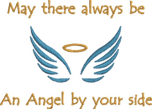 Angel Wings  & Halo Machine Embroidery Design