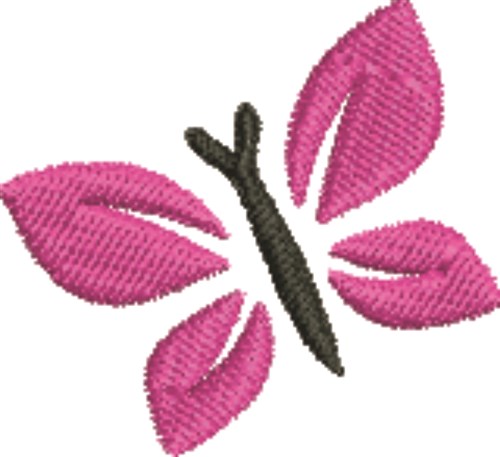 Pink  Butterfly Machine Embroidery Design