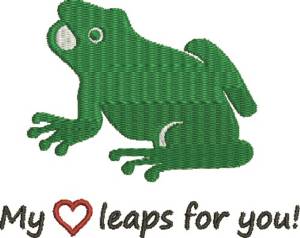 Picture of Cute Cartoon Frog Machine Embroidery Design