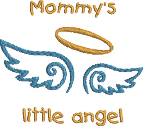 Angel Wing Outline Machine Embroidery Design