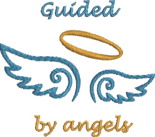Angel Wing Outline Machine Embroidery Design
