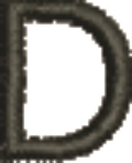 Picture of Monogram Letter D Machine Embroidery Design