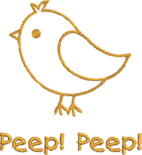 Peep Peep Chick Machine Embroidery Design