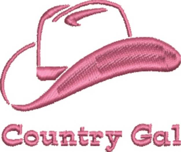Picture of Cowboy Hat  Outline Machine Embroidery Design