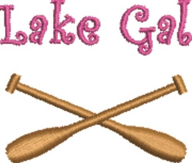 Picture of Lake Gal Machine Embroidery Design