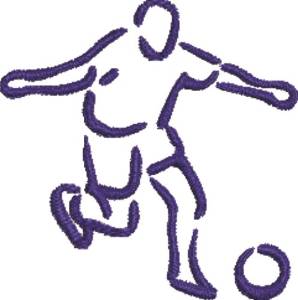 Picture of Soccer Player Outline