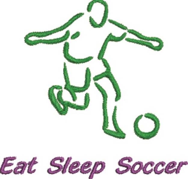 Picture of Eat, Sleep, Soccer Machine Embroidery Design
