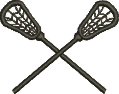 Lacrosse Sticks Machine Embroidery Design