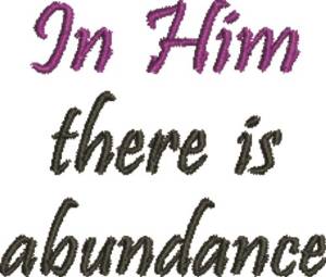 Picture of There Is Abundance Machine Embroidery Design
