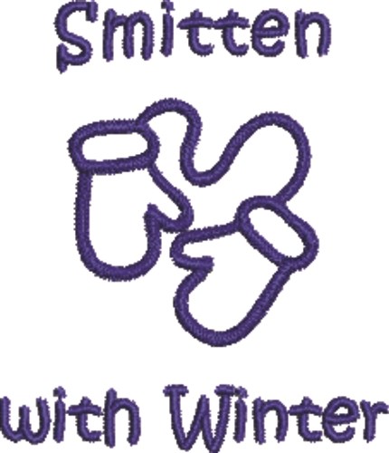 Smitten With Winter Machine Embroidery Design