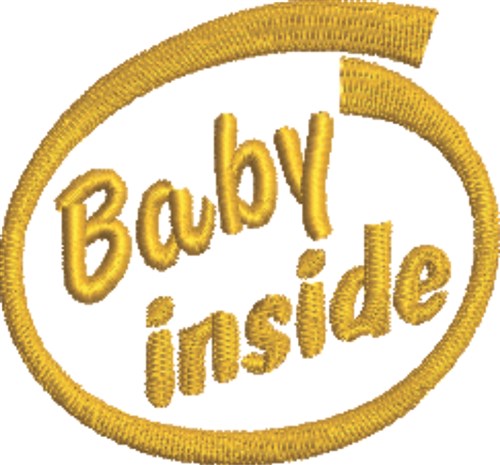Baby Inside Machine Embroidery Design