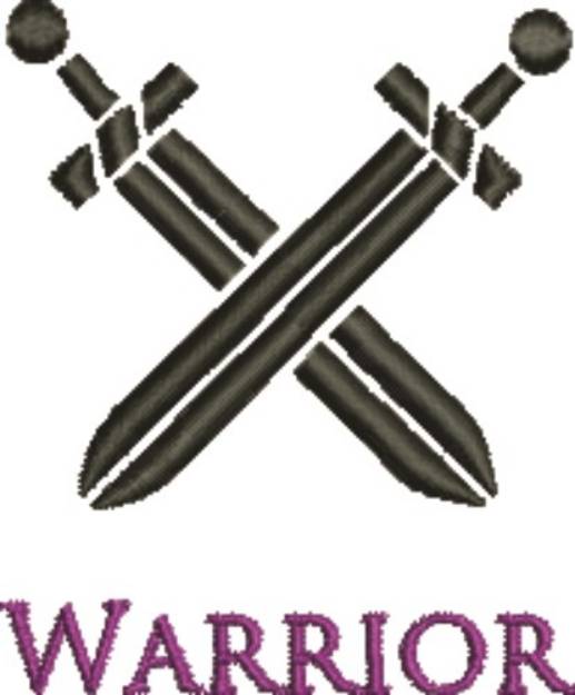Picture of Warrior Machine Embroidery Design