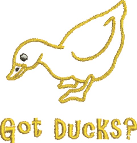 Got ducks Machine Embroidery Design