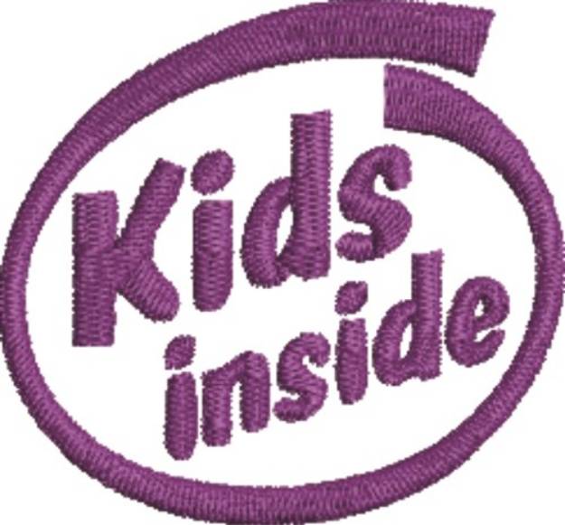 Picture of Kids Inside Machine Embroidery Design