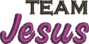 Picture of Team Jesus Machine Embroidery Design