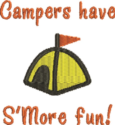 Campers Have SMore Fun Machine Embroidery Design
