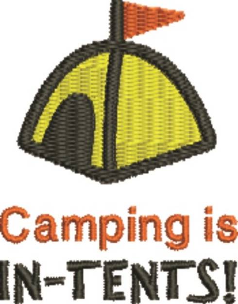 Picture of Camping Is In-Tents Machine Embroidery Design