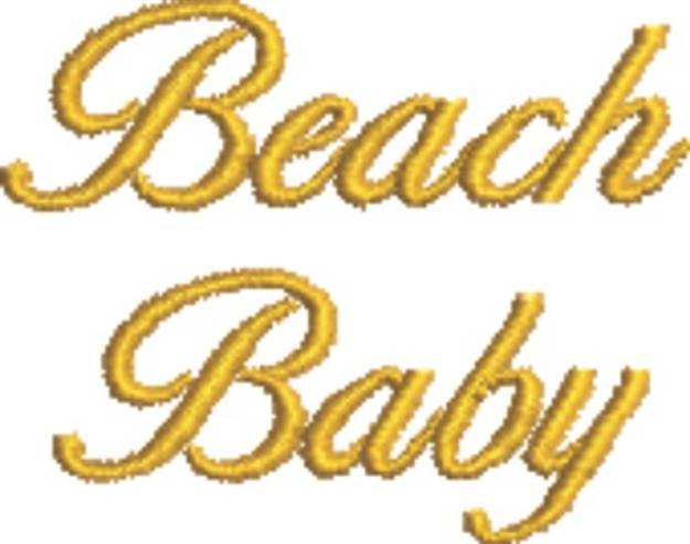 Picture of Beach Baby Machine Embroidery Design