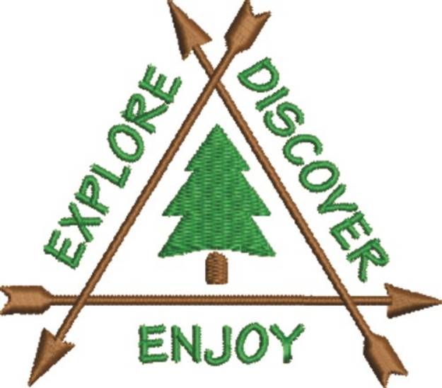 Picture of Explore, Discover & Enjoy Machine Embroidery Design