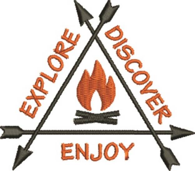 Picture of Campfire Exploration Machine Embroidery Design
