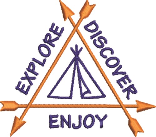 Camping Tent Machine Embroidery Design
