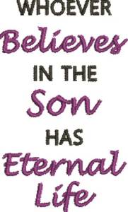 Picture of Faith & Eternal Life Machine Embroidery Design