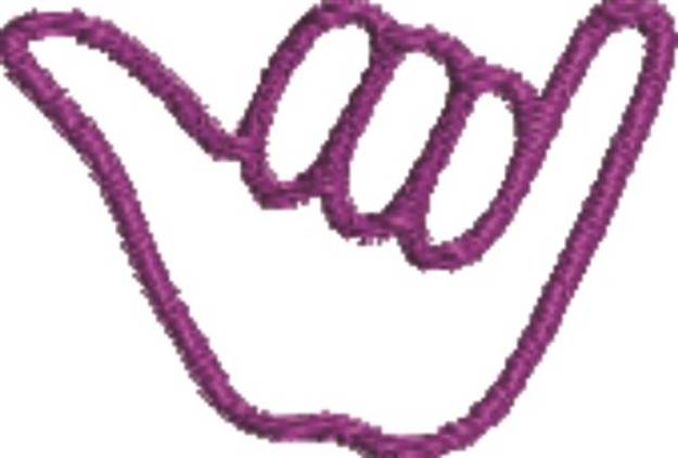 Picture of Shaka - Hang Loose Machine Embroidery Design