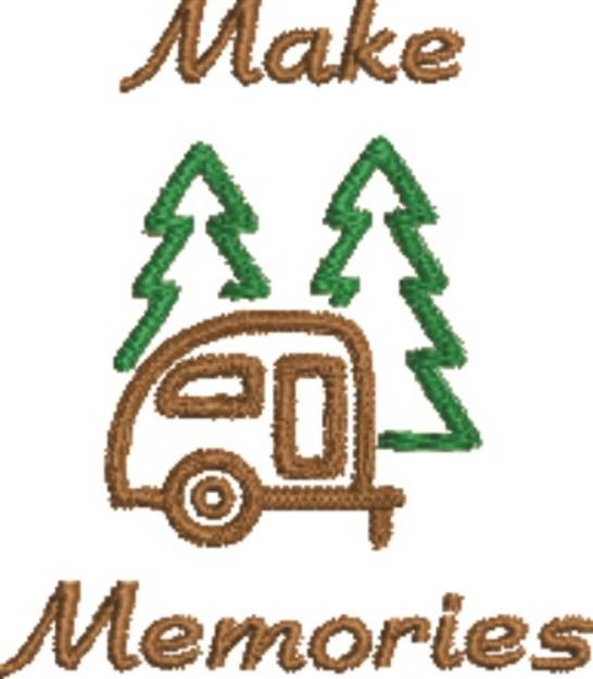 Picture of Small Camper Outline Machine Embroidery Design