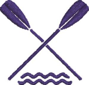 Picture of Crossed Oars 1 Machine Embroidery Design