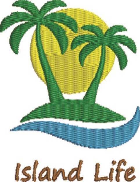 Picture of PalmTree 3B Machine Embroidery Design