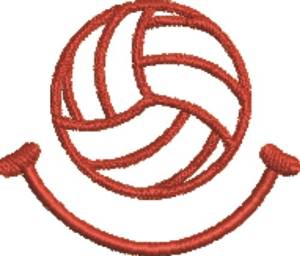 Picture of Volleyball 7 Machine Embroidery Design