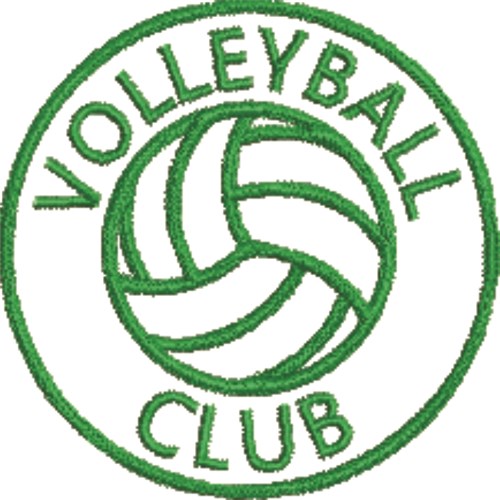 Volleyball Seal 1A Machine Embroidery Design