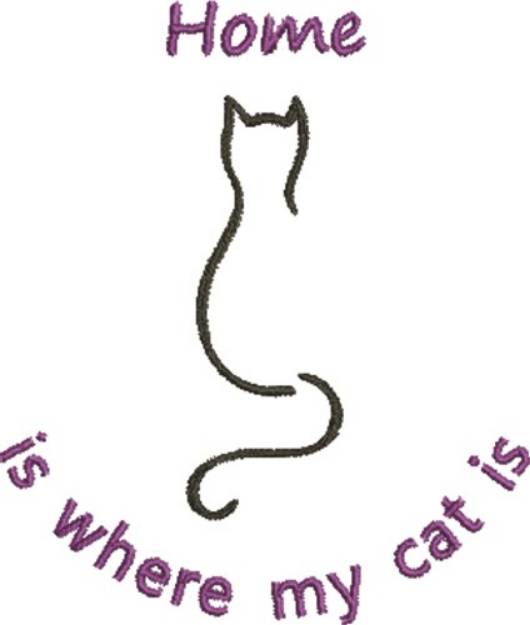 Picture of Cat 7B Machine Embroidery Design