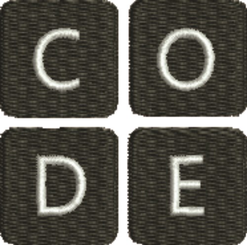 Coding 1 Machine Embroidery Design