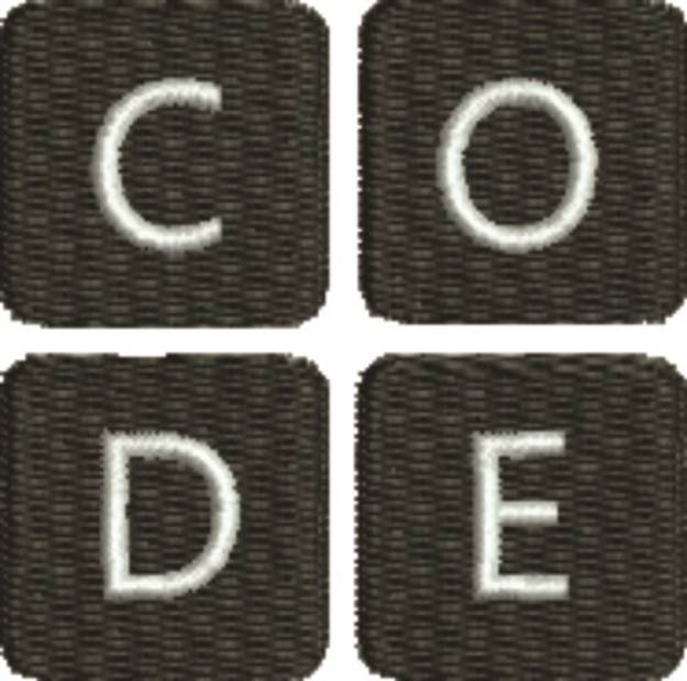 Picture of Coding 1 Machine Embroidery Design