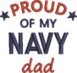 Picture of Navy Dad 1 Machine Embroidery Design