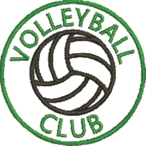 Volleyball Seal 2A Machine Embroidery Design