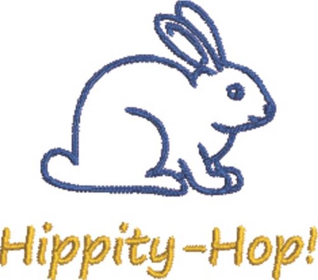 Picture of Hippity-Hop Bunny Machine Embroidery Design