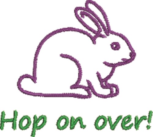 Hop On Over! Machine Embroidery Design