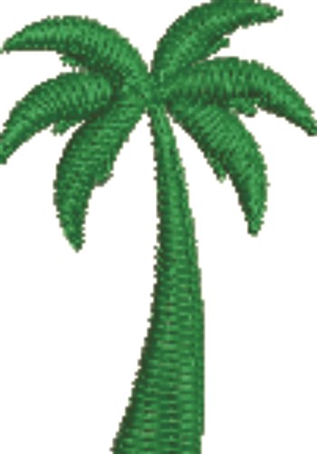 Palm Tree Silhouette Machine Embroidery Design