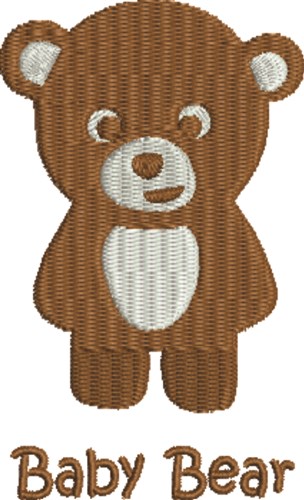 Baby Teddy Bear Machine Embroidery Design