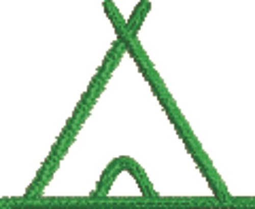 Teepee Outline Machine Embroidery Design