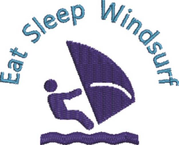 Picture of Eat, Sleep, Windsurf Machine Embroidery Design