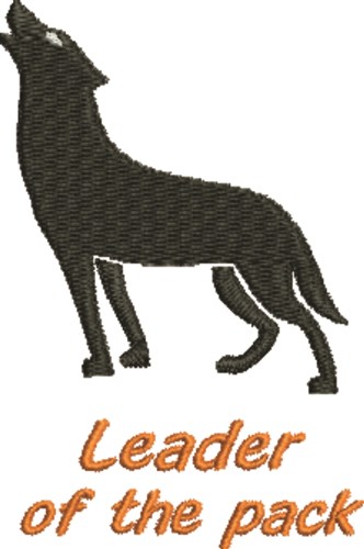 Leader Of The Pack Machine Embroidery Design