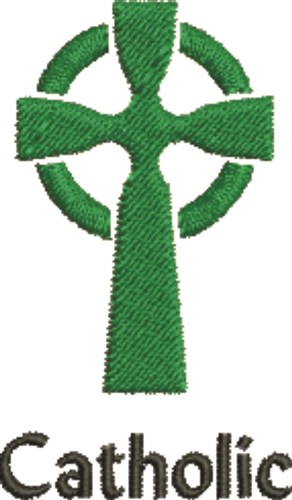 Catholic Celtic Cross Machine Embroidery Design