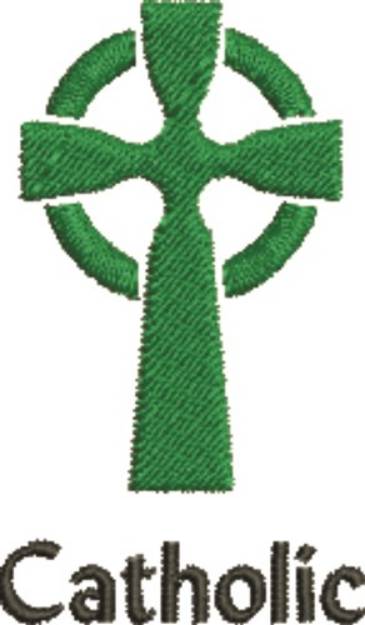 Picture of Catholic Celtic Cross Machine Embroidery Design